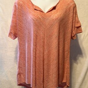 Suzanne Betro Short Sleeve Top - Coral